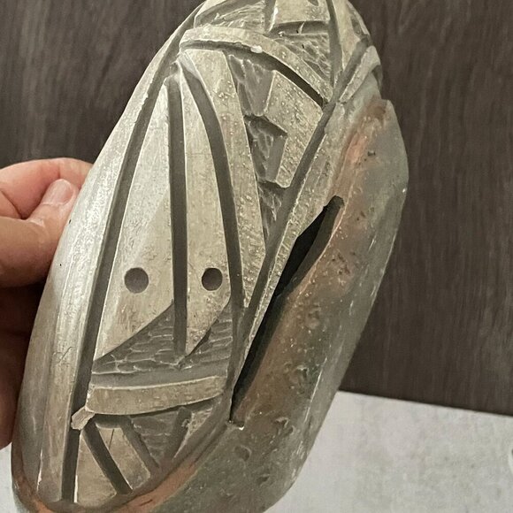 Steven Kaye Navajo Signed Hand Carved Hand Made Hanging Planter Southwestern - Picture 3 of 10